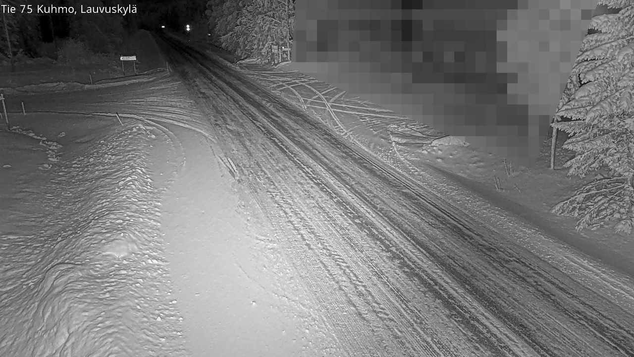 Weather Camera Image Road 75 Kuhmo, Lauvuskylä, Kuhmo, Kainuu