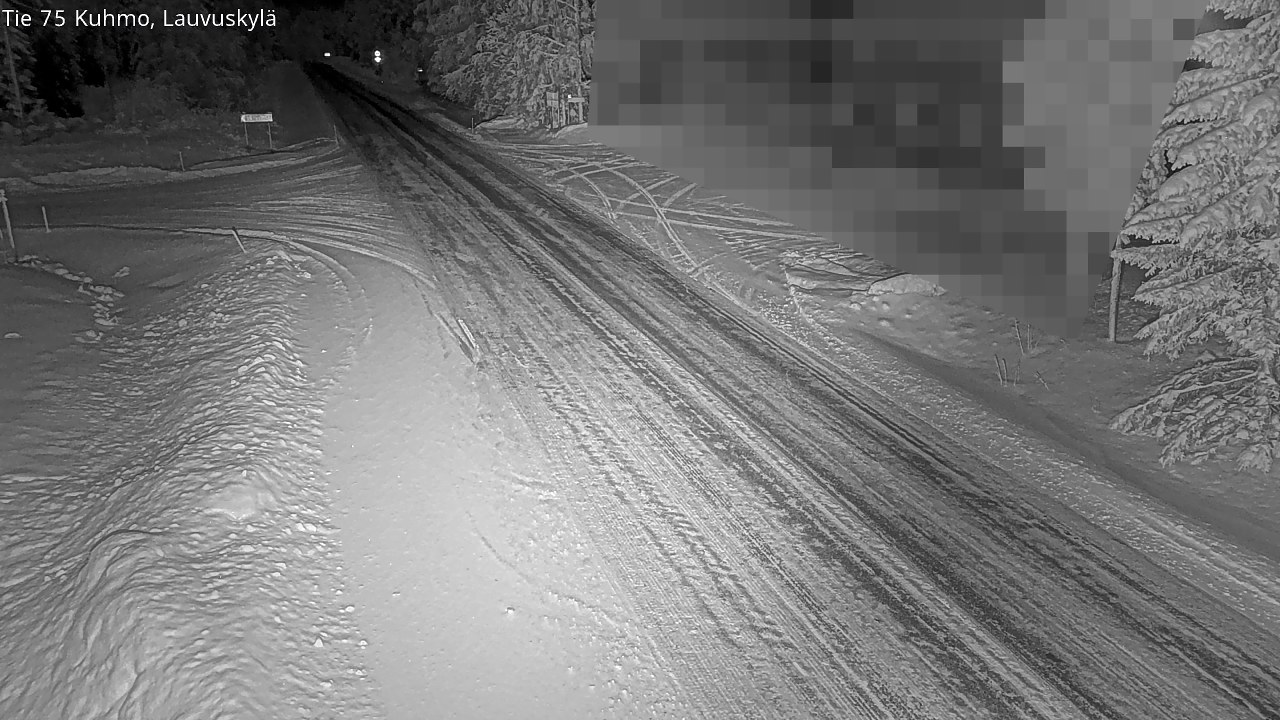 Weather Camera Image Road 75 Kuhmo, Lauvuskylä, Kuhmo, Kainuu