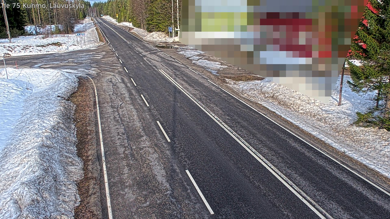 Kelikamerat Kuva Tie 75 Kuhmo, Lauvuskylä, Kuhmo, Kainuu