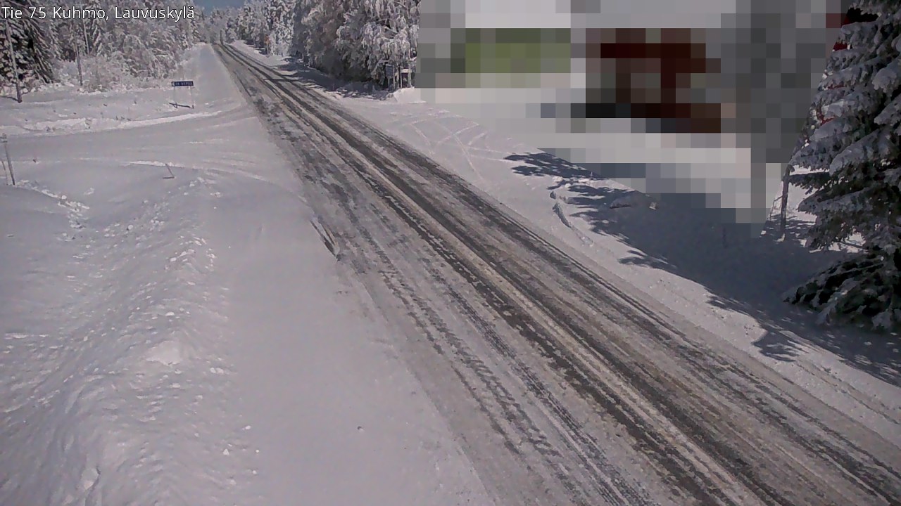 Weather Camera Image Road 75 Kuhmo, Lauvuskylä, Kuhmo, Kainuu