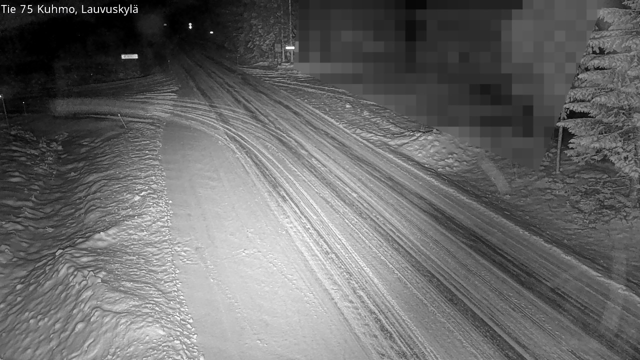 Weather Camera Image Road 75 Kuhmo, Lauvuskylä, Kuhmo, Kainuu