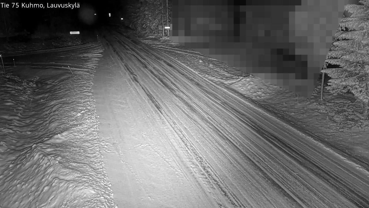 Weather Camera Image Road 75 Kuhmo, Lauvuskylä, Kuhmo, Kainuu