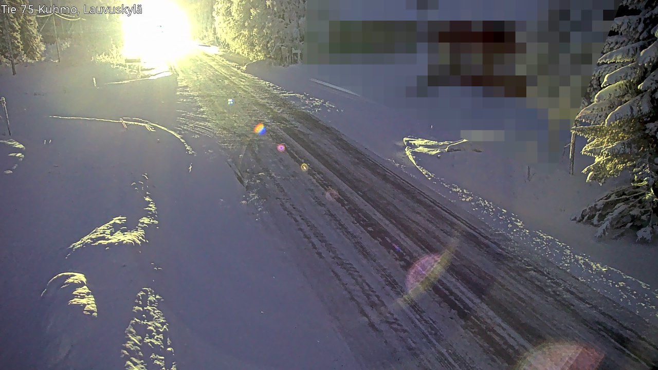 Weather Camera Image Road 75 Kuhmo, Lauvuskylä, Kuhmo, Kainuu