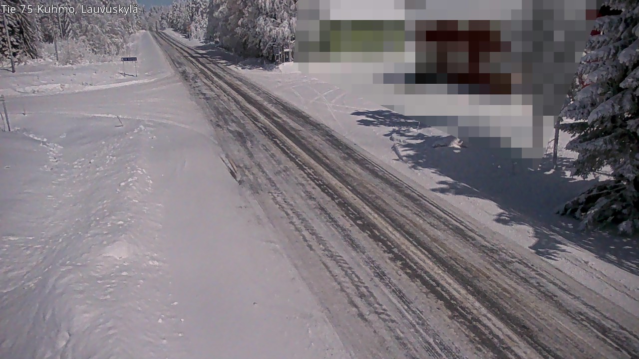 Weather Camera Image Road 75 Kuhmo, Lauvuskylä, Kuhmo, Kainuu
