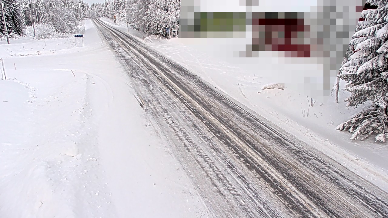 Weather Camera Image Road 75 Kuhmo, Lauvuskylä, Kuhmo, Kainuu