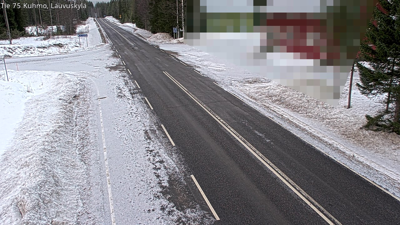 Kelikamerat Kuva Tie 75 Kuhmo, Lauvuskylä, Kuhmo, Kainuu