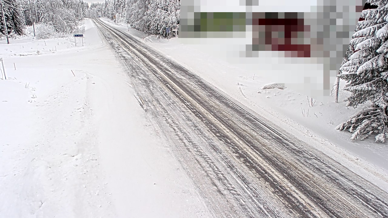 Weather Camera Image Road 75 Kuhmo, Lauvuskylä, Kuhmo, Kainuu