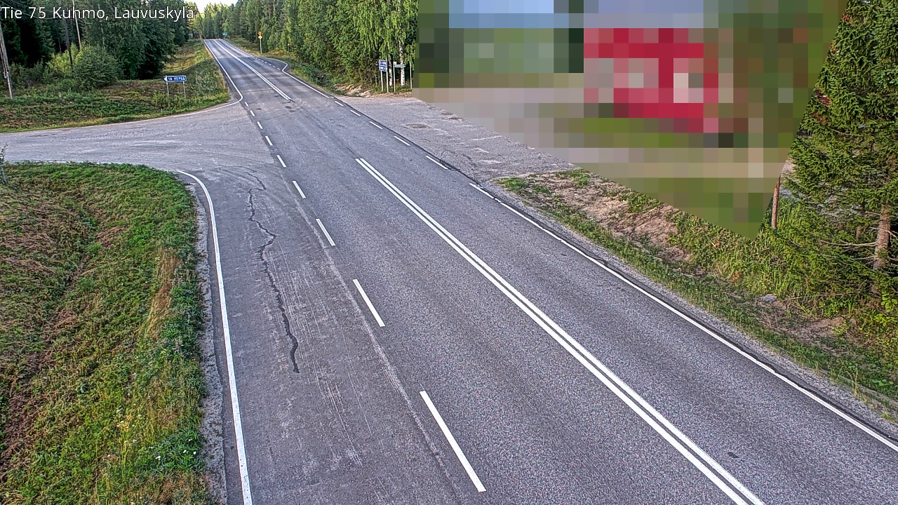 Kelikamerat Kuva Tie 75 Kuhmo, Lauvuskylä, Kuhmo, Kainuu