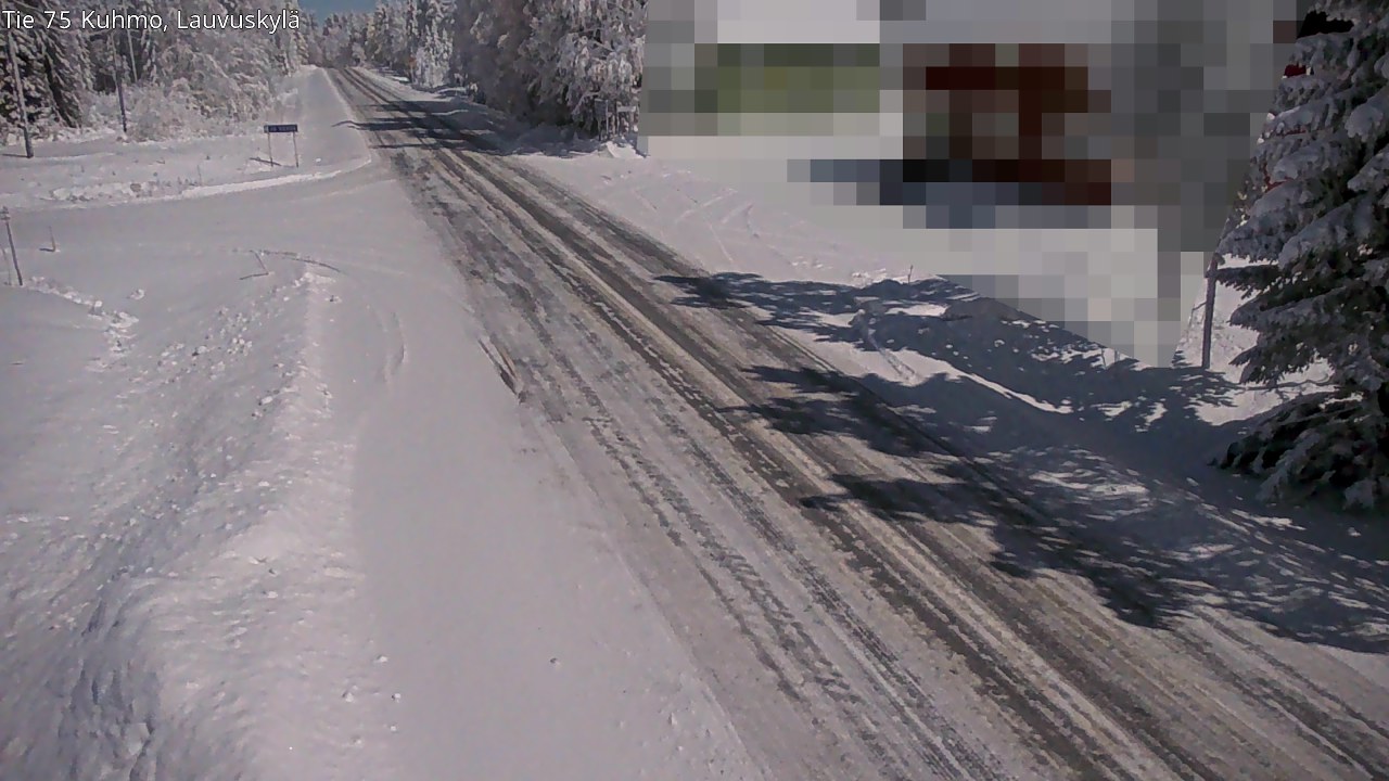 Weather Camera Image Road 75 Kuhmo, Lauvuskylä, Kuhmo, Kainuu