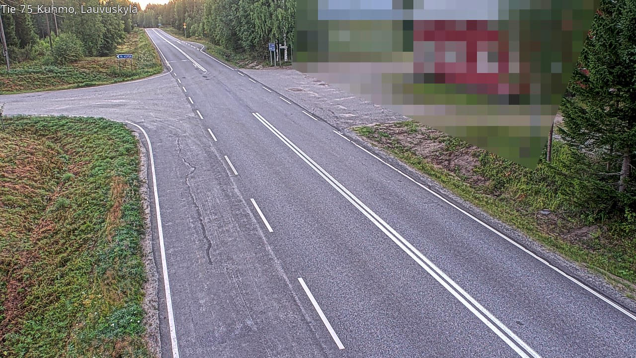 Kelikamerat Kuva Tie 75 Kuhmo, Lauvuskylä, Kuhmo, Kainuu