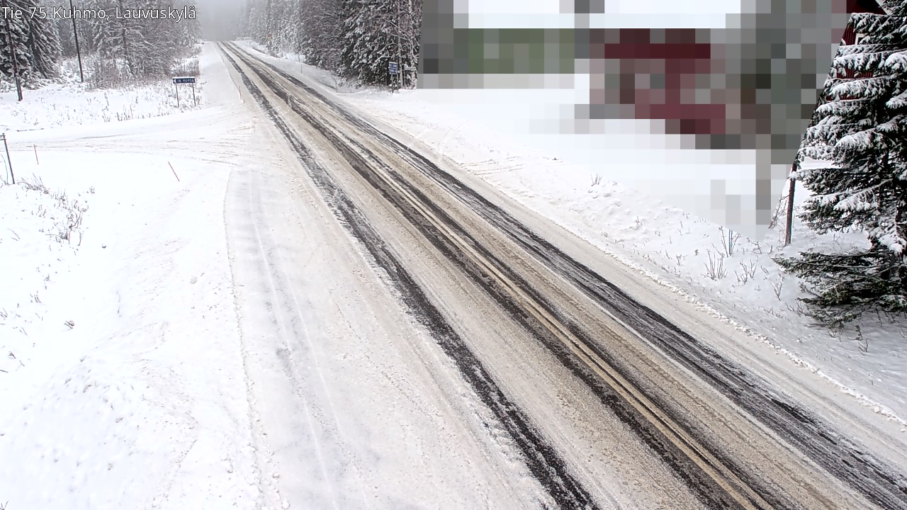 Weather Camera Image Road 75 Kuhmo, Lauvuskylä, Kuhmo, Kainuu