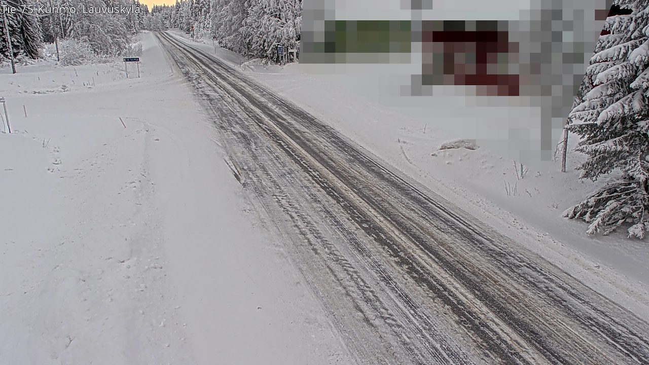 Weather Camera Image Road 75 Kuhmo, Lauvuskylä, Kuhmo, Kainuu