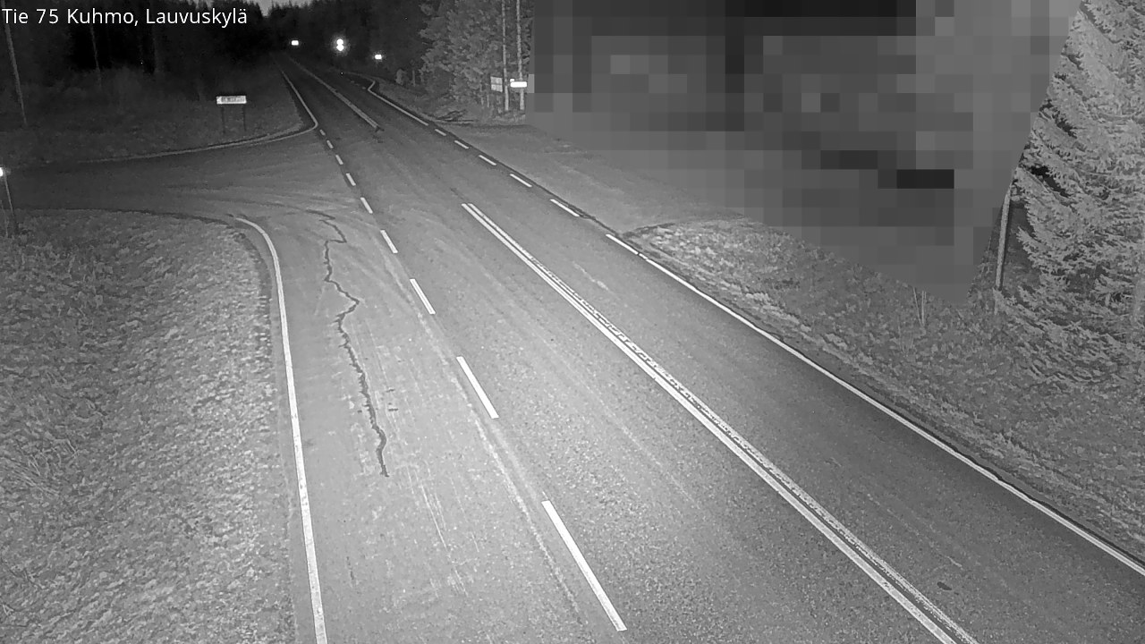 Weather Camera Image Road 75 Kuhmo, Lauvuskylä, Kuhmo, Kainuu