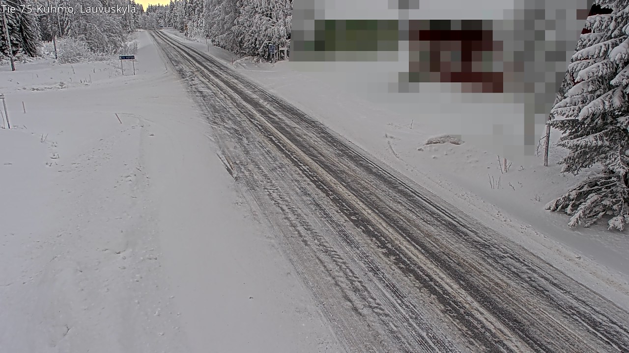 Weather Camera Image Road 75 Kuhmo, Lauvuskylä, Kuhmo, Kainuu