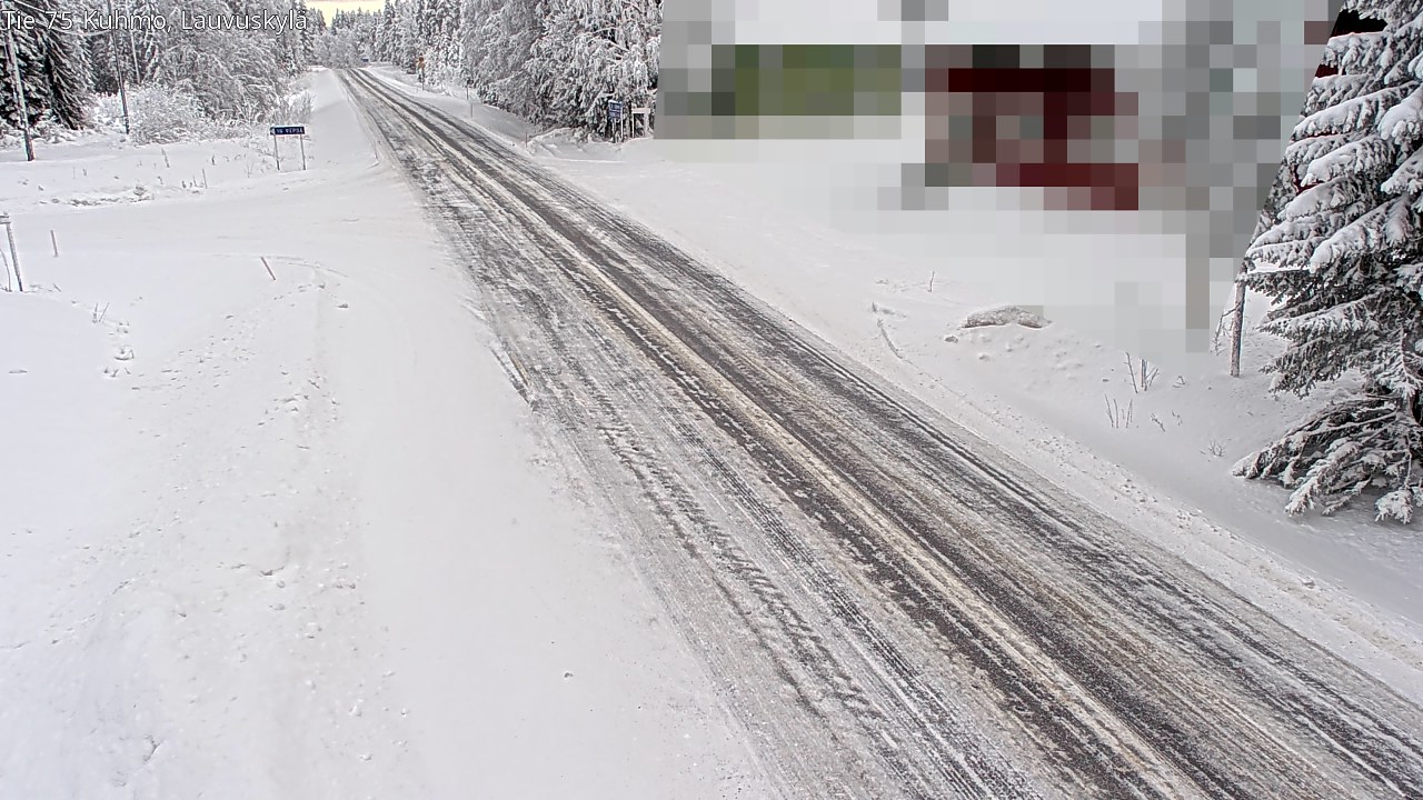 Weather Camera Image Road 75 Kuhmo, Lauvuskylä, Kuhmo, Kainuu