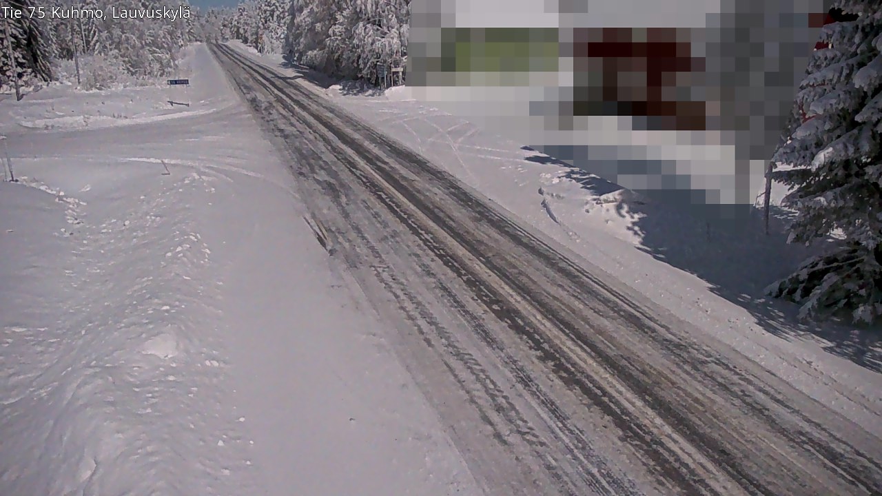 Weather Camera Image Road 75 Kuhmo, Lauvuskylä, Kuhmo, Kainuu