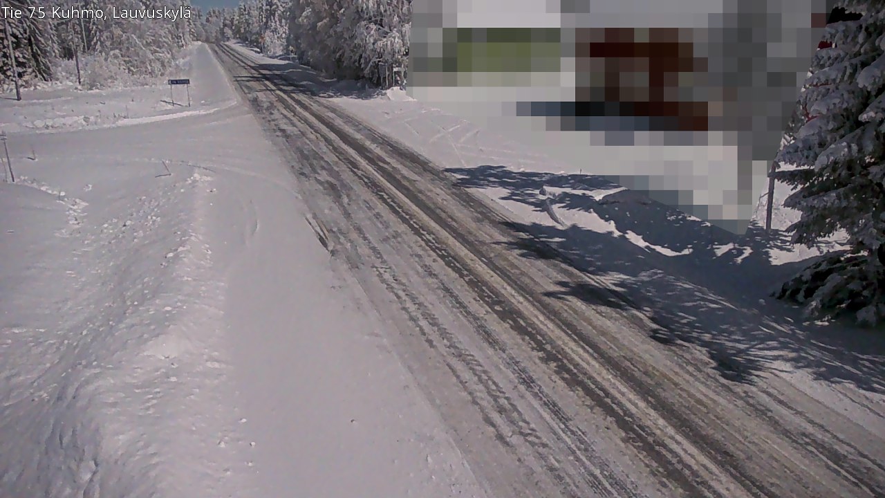 Weather Camera Image Road 75 Kuhmo, Lauvuskylä, Kuhmo, Kainuu