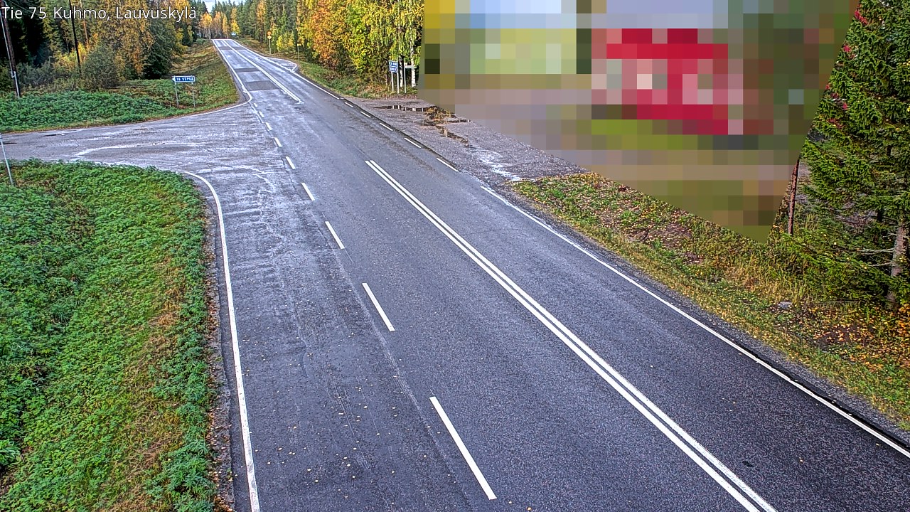 Kelikamerat Kuva Tie 75 Kuhmo, Lauvuskylä, Kuhmo, Kainuu