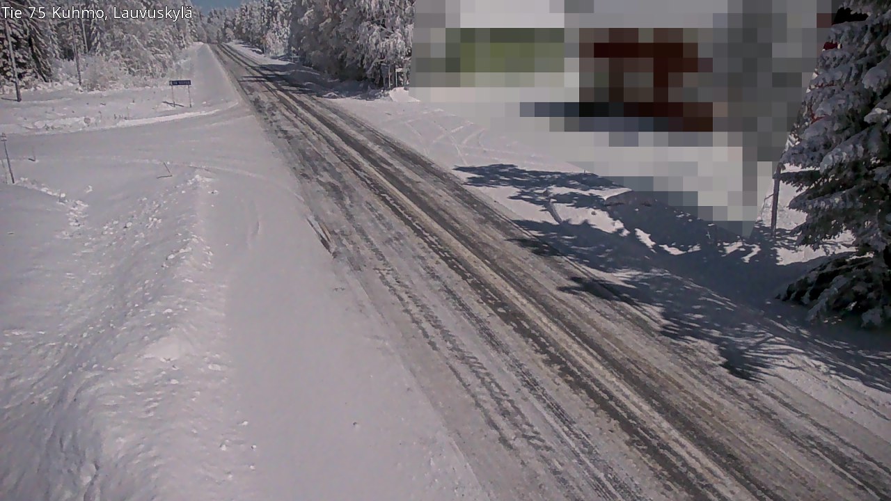 Weather Camera Image Road 75 Kuhmo, Lauvuskylä, Kuhmo, Kainuu