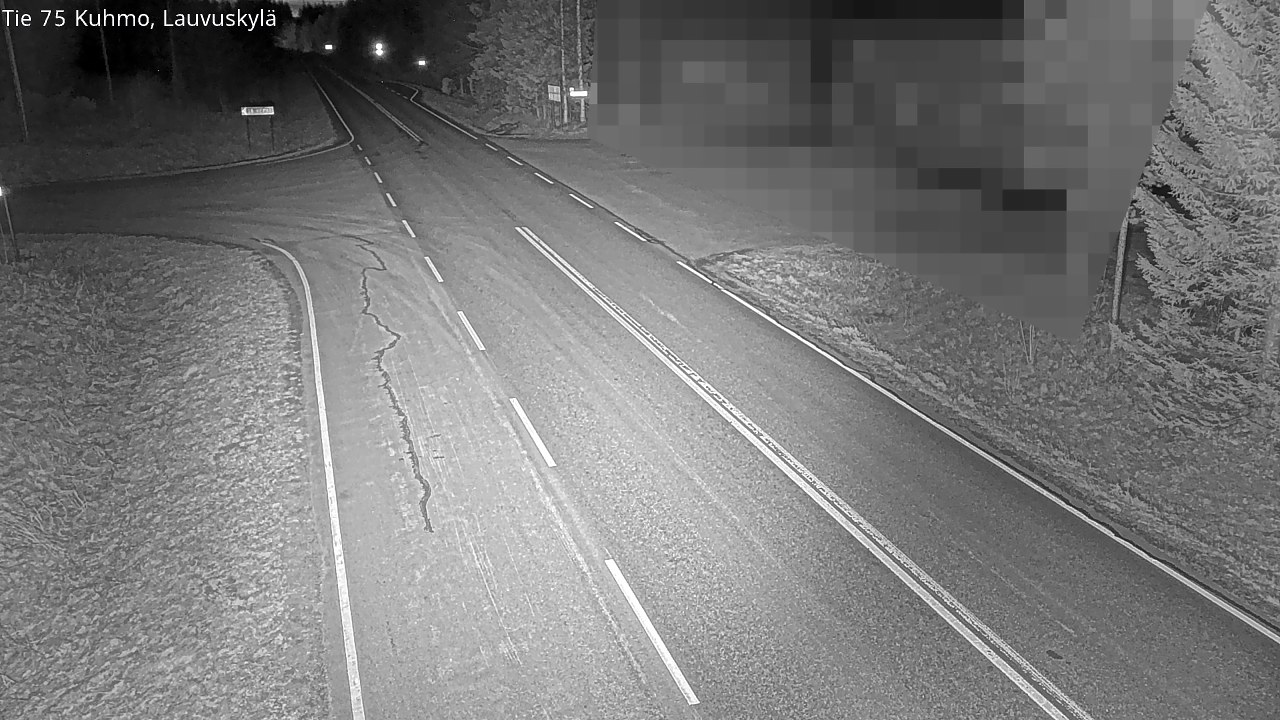 Weather Camera Image Road 75 Kuhmo, Lauvuskylä, Kuhmo, Kainuu