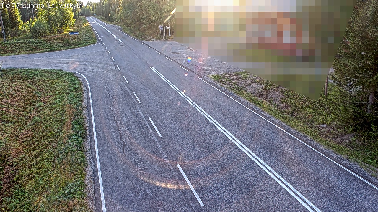 Weather Camera Image Road 75 Kuhmo, Lauvuskylä, Kuhmo, Kainuu