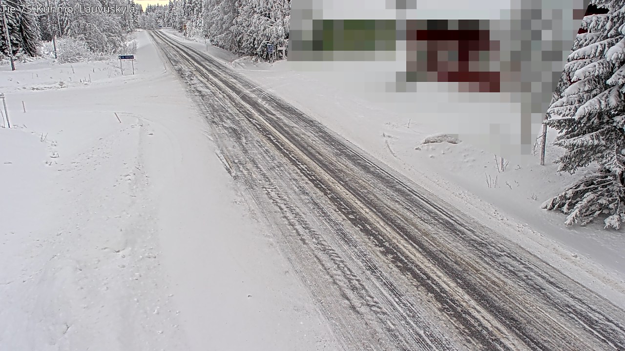 Weather Camera Image Road 75 Kuhmo, Lauvuskylä, Kuhmo, Kainuu