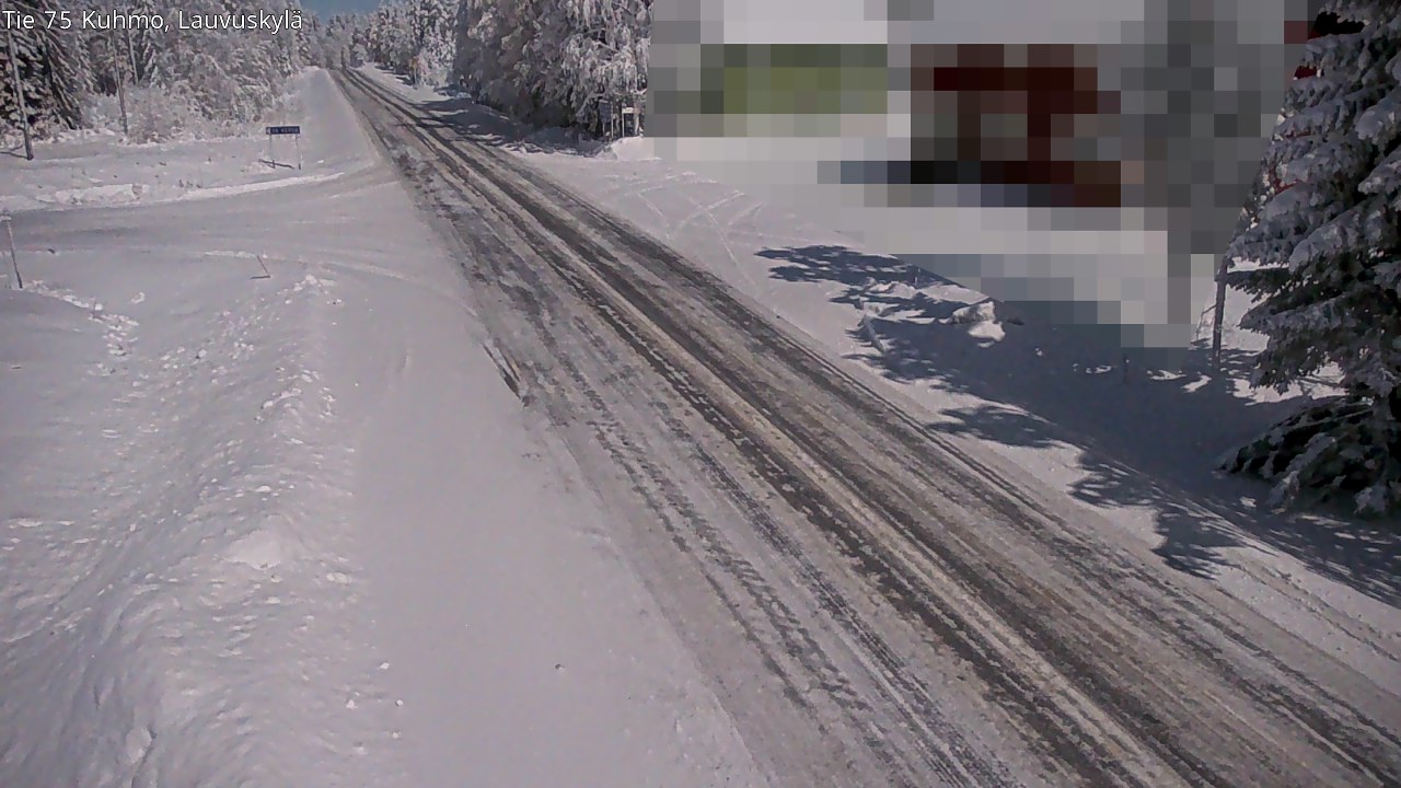 Weather Camera Image Road 75 Kuhmo, Lauvuskylä, Kuhmo, Kainuu