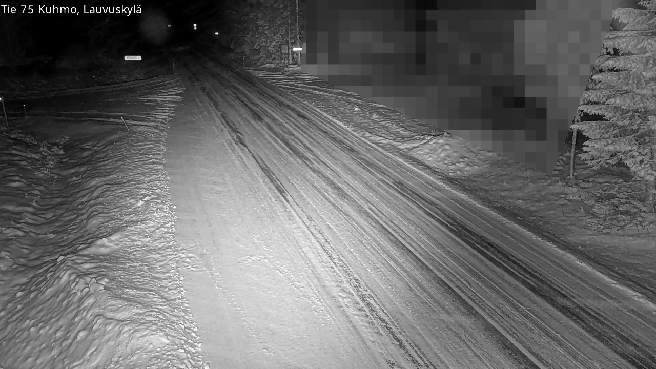 Weather Camera Image Road 75 Kuhmo, Lauvuskylä, Kuhmo, Kainuu