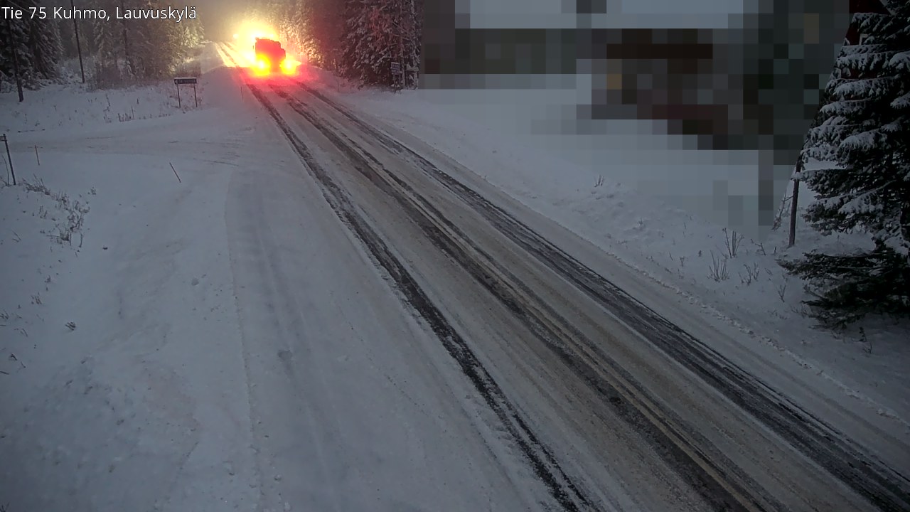 Weather Camera Image Road 75 Kuhmo, Lauvuskylä, Kuhmo, Kainuu