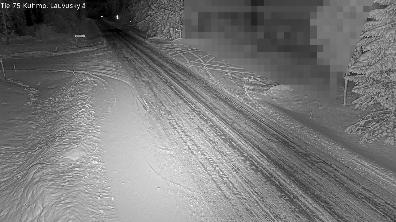 Weather Camera Image Road 75 Kuhmo, Lauvuskylä, Kuhmo, Kainuu