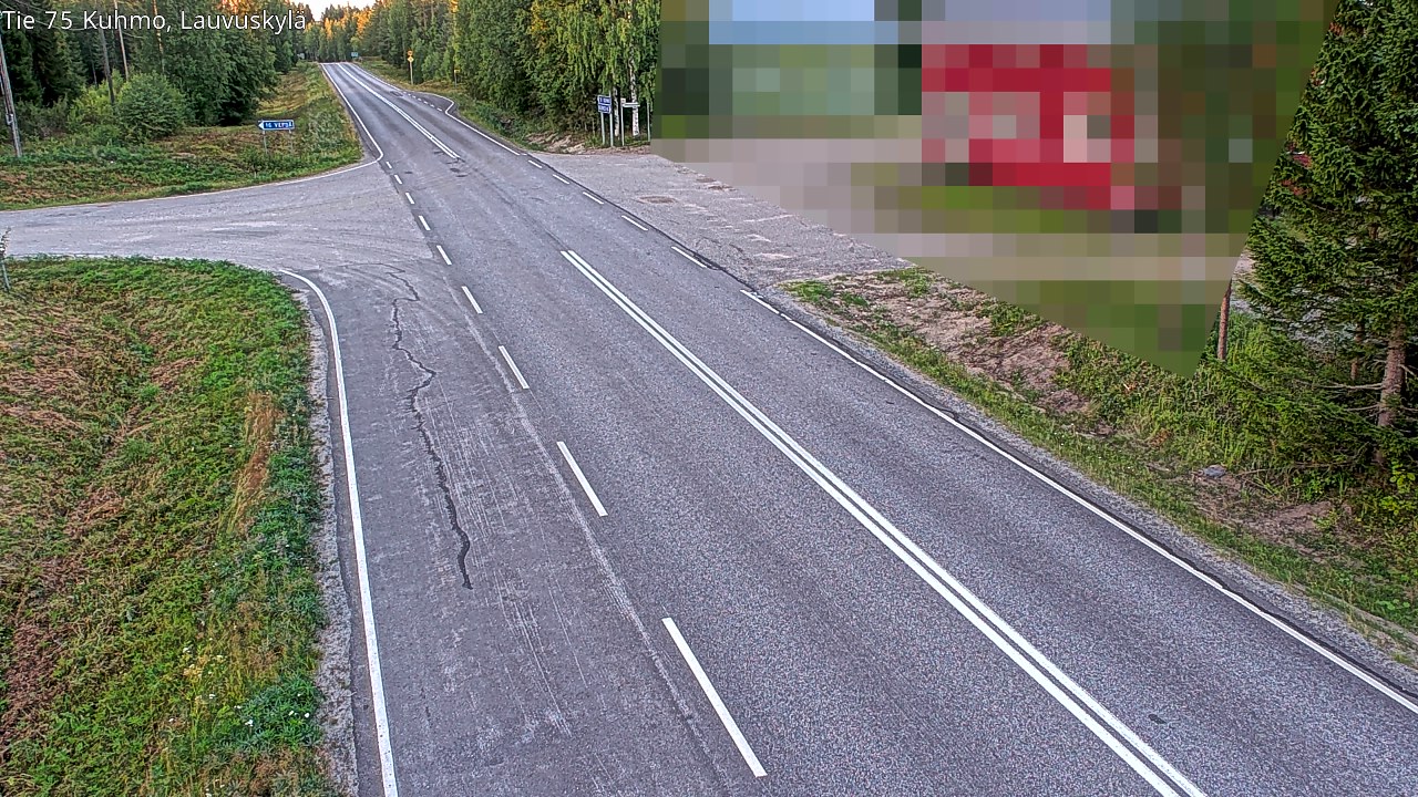 Kelikamerat Kuva Tie 75 Kuhmo, Lauvuskylä, Kuhmo, Kainuu