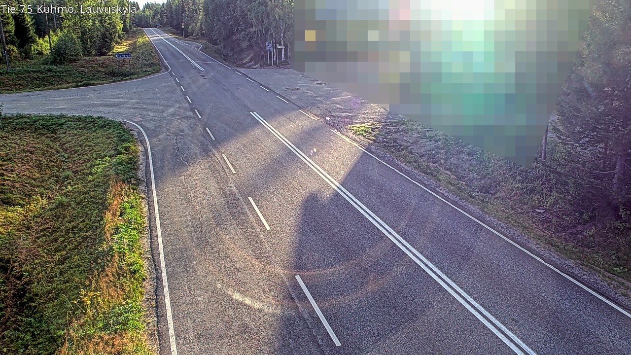 Weather Camera Image Road 75 Kuhmo, Lauvuskylä, Kuhmo, Kainuu