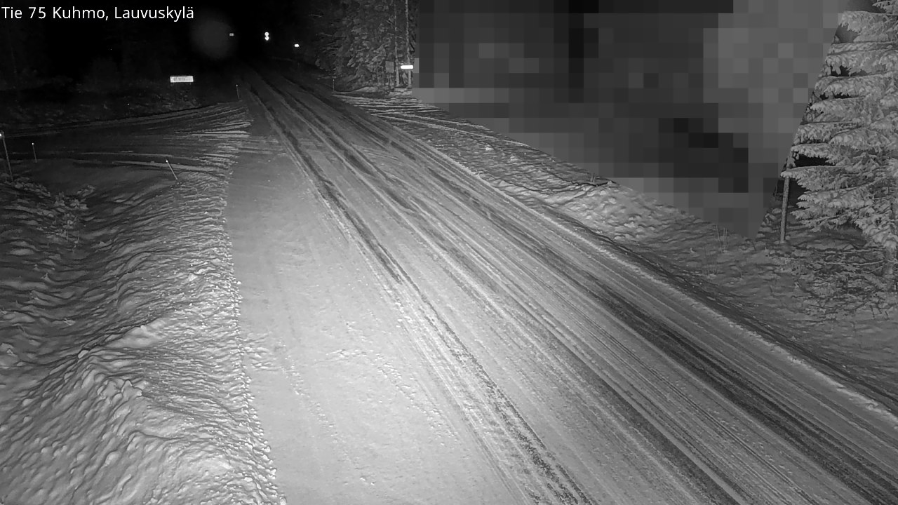 Weather Camera Image Road 75 Kuhmo, Lauvuskylä, Kuhmo, Kainuu