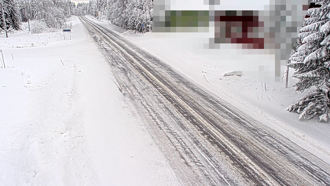 Weather Camera Image Road 75 Kuhmo, Lauvuskylä, Kuhmo, Kainuu