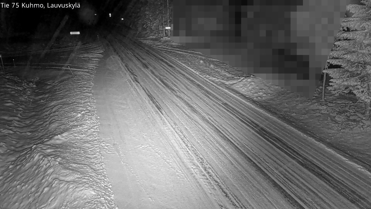 Weather Camera Image Road 75 Kuhmo, Lauvuskylä, Kuhmo, Kainuu