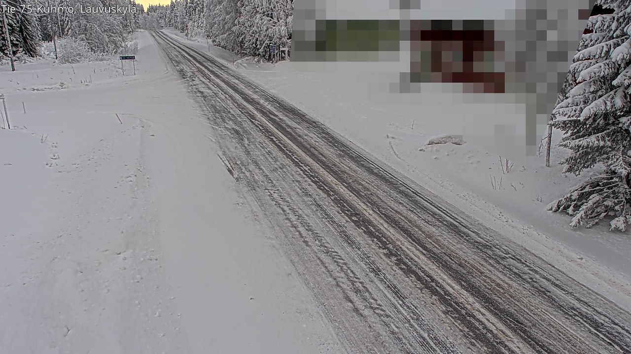 Weather Camera Image Road 75 Kuhmo, Lauvuskylä, Kuhmo, Kainuu