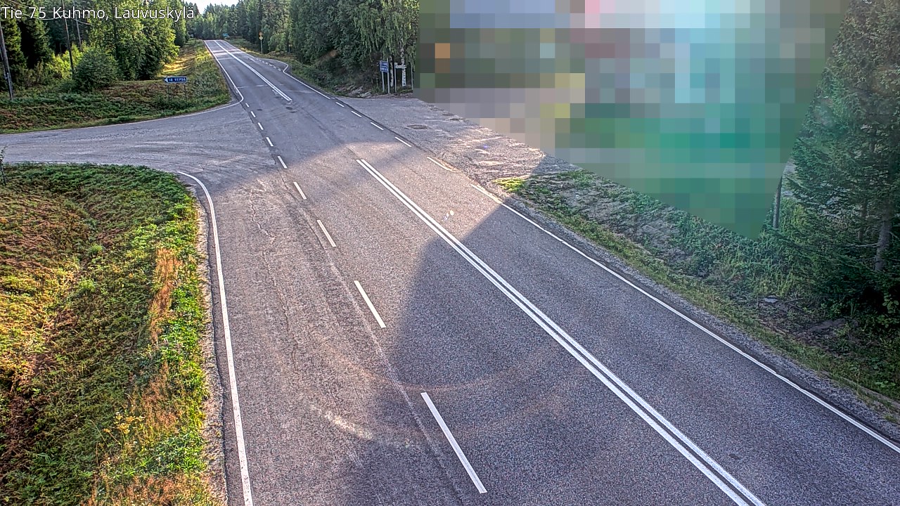Weather Camera Image Road 75 Kuhmo, Lauvuskylä, Kuhmo, Kainuu