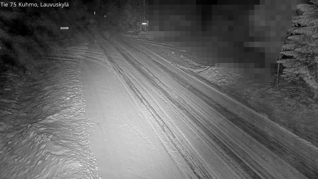 Weather Camera Image Road 75 Kuhmo, Lauvuskylä, Kuhmo, Kainuu