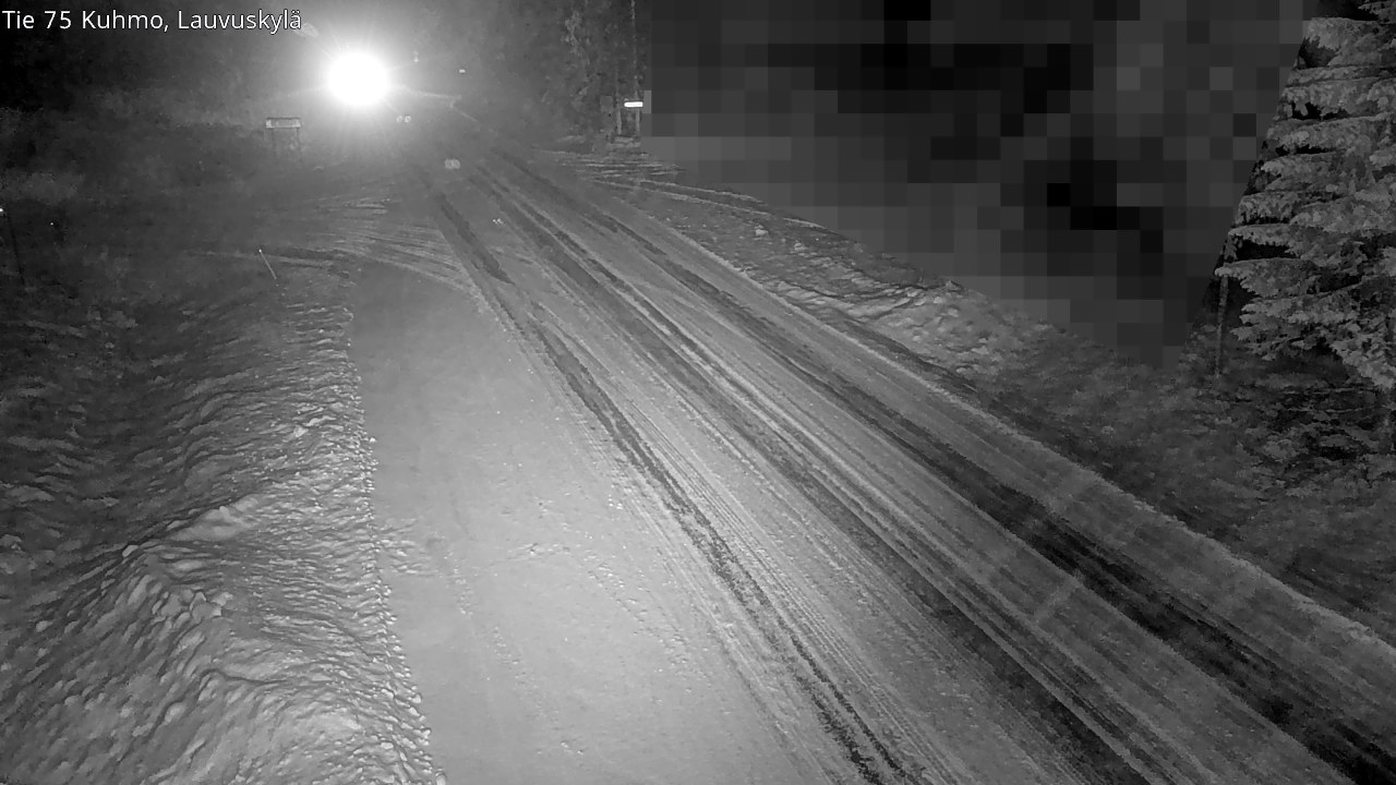 Weather Camera Image Road 75 Kuhmo, Lauvuskylä, Kuhmo, Kainuu