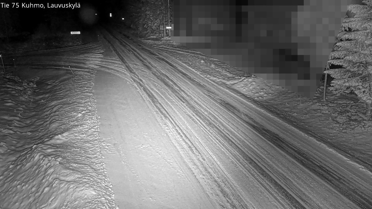 Weather Camera Image Road 75 Kuhmo, Lauvuskylä, Kuhmo, Kainuu