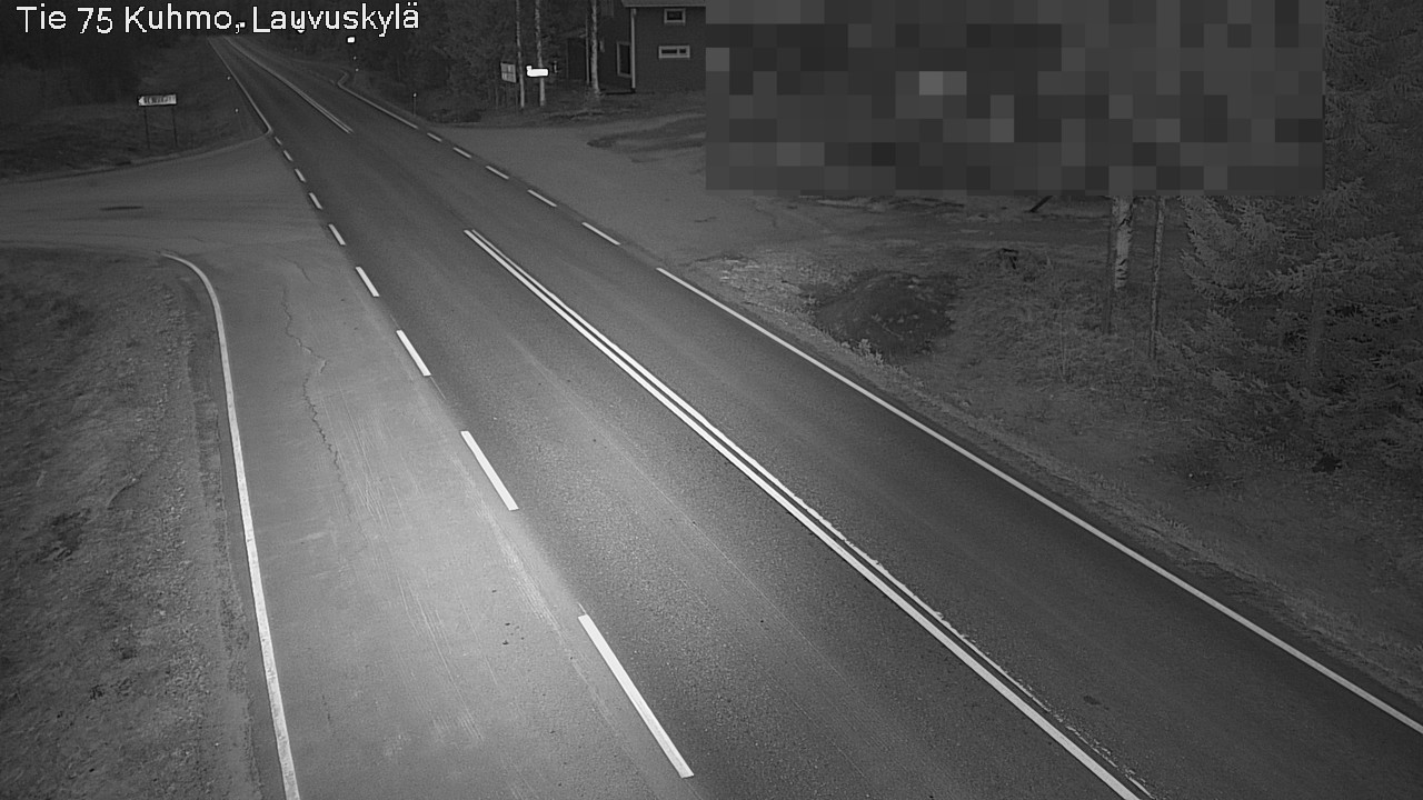 Weather Camera Image Väg 75 Kuhmo, Lauvuskylä, Kuhmo, Kainuu