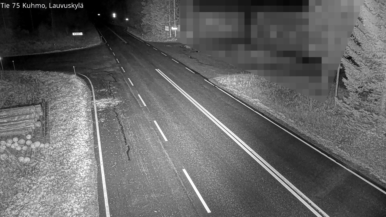 Weather Camera Image Väg 75 Kuhmo, Lauvuskylä, Kuhmo, Kainuu