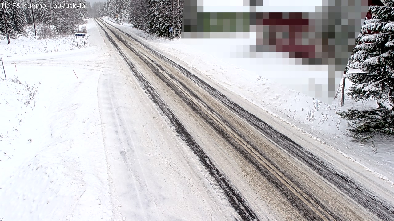 Weather Camera Image Road 75 Kuhmo, Lauvuskylä, Kuhmo, Kainuu