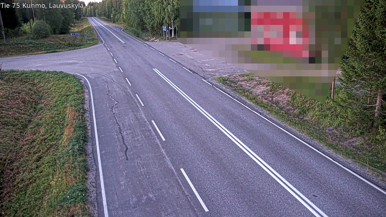 Kelikamerat Kuva Tie 75 Kuhmo, Lauvuskylä, Kuhmo, Kainuu