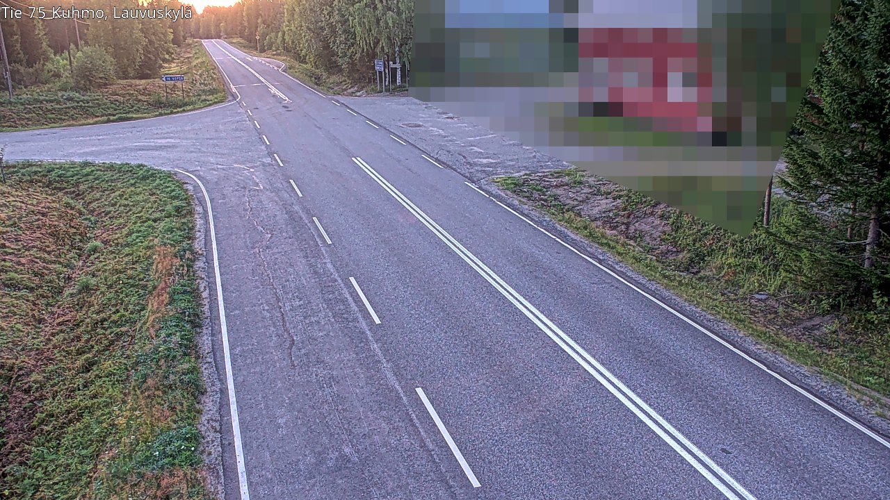 Kelikamerat Kuva Tie 75 Kuhmo, Lauvuskylä, Kuhmo, Kainuu