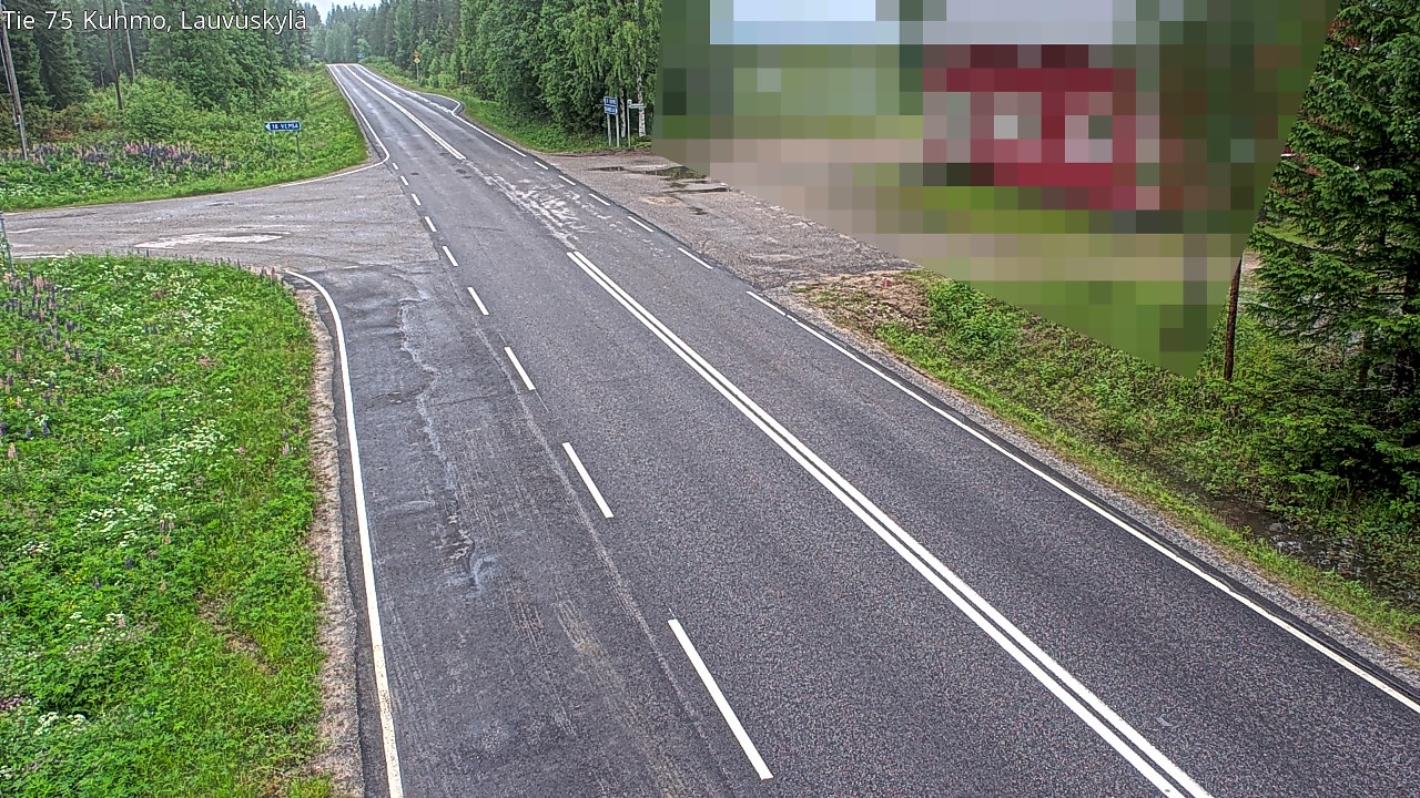 Kelikamerat Kuva Tie 75 Kuhmo, Lauvuskylä, Kuhmo, Kainuu
