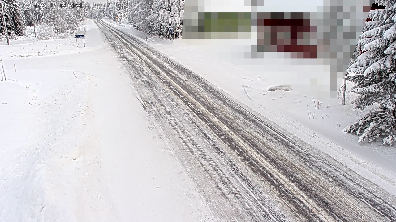 Weather Camera Image Road 75 Kuhmo, Lauvuskylä, Kuhmo, Kainuu