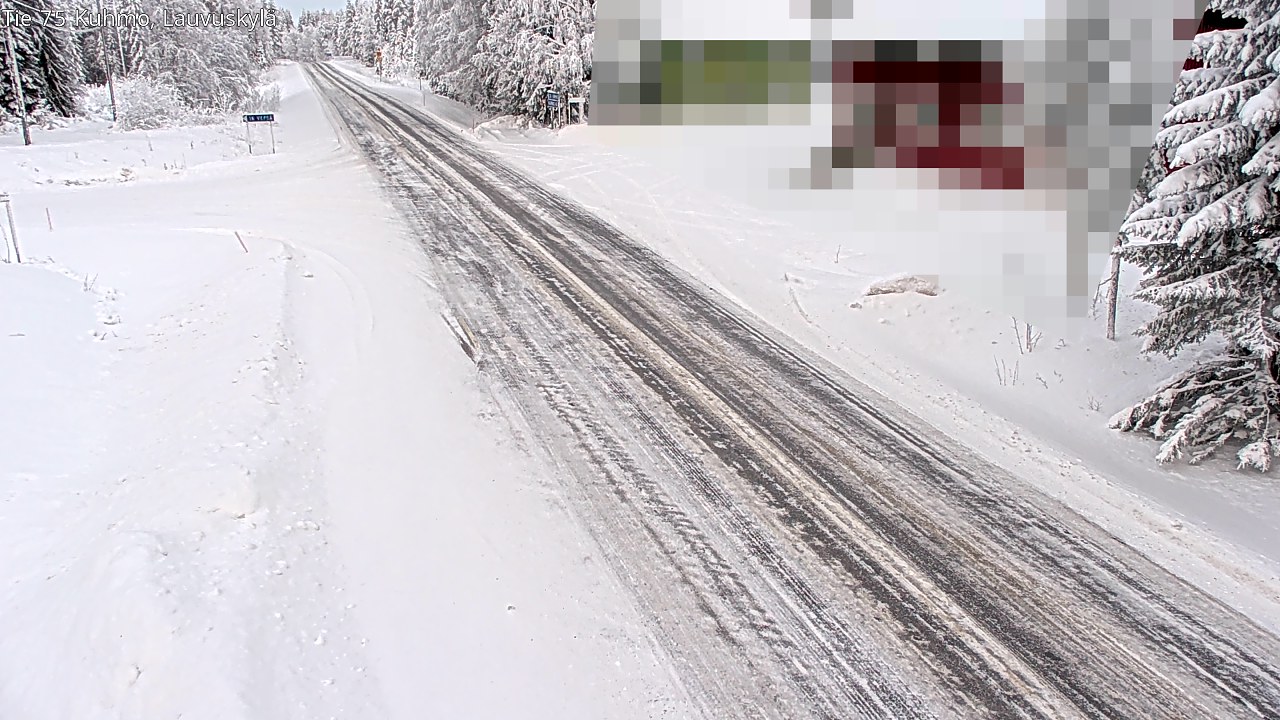 Weather Camera Image Road 75 Kuhmo, Lauvuskylä, Kuhmo, Kainuu