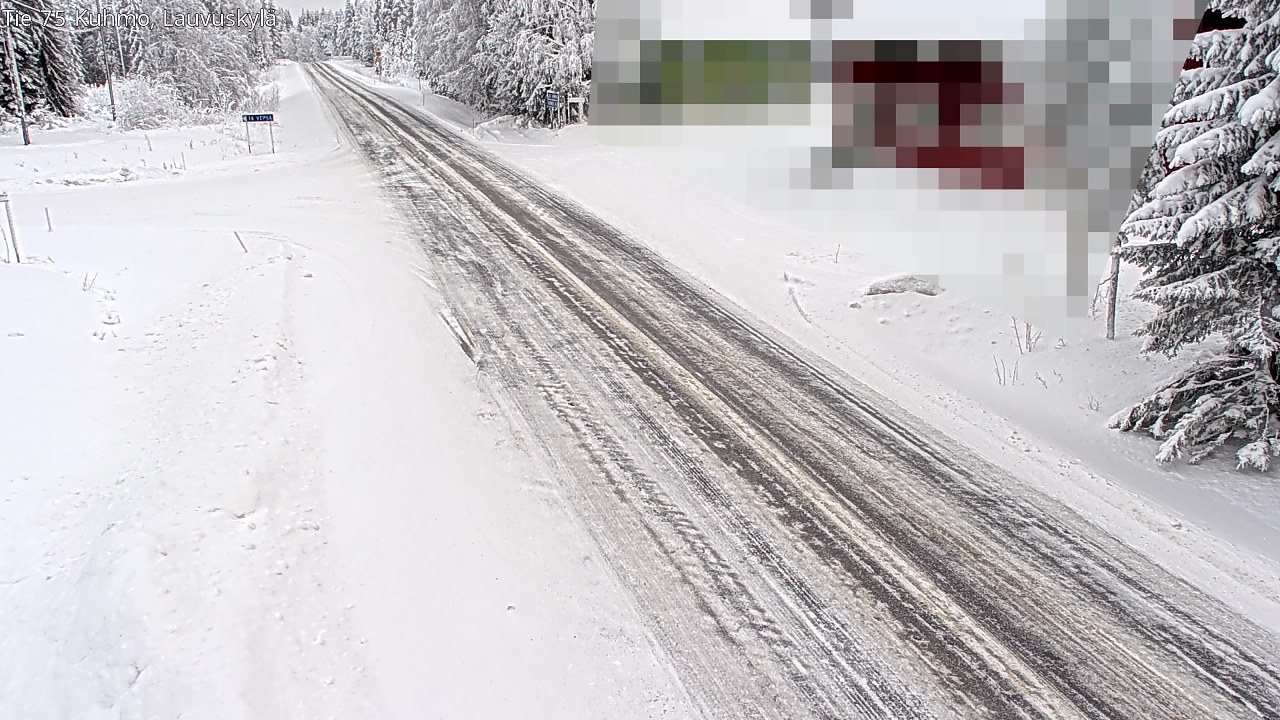 Weather Camera Image Road 75 Kuhmo, Lauvuskylä, Kuhmo, Kainuu