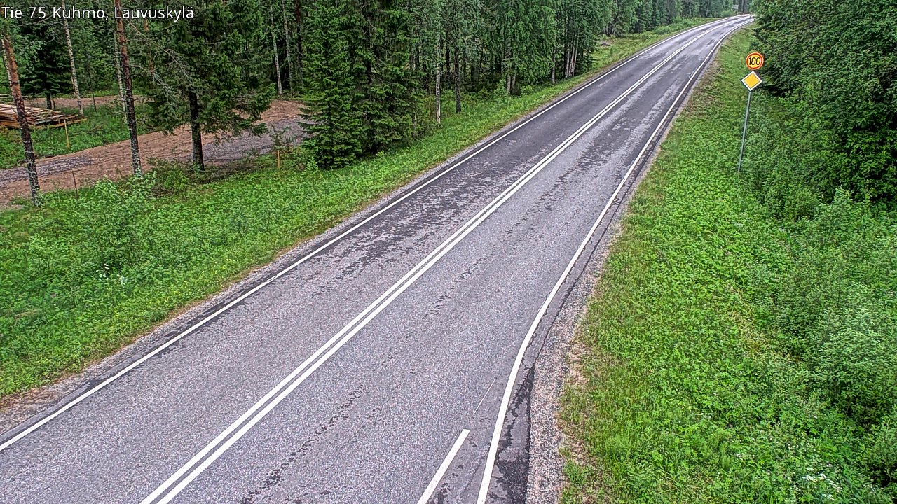Kelikamerat Kuva Tie 75 Kuhmo, Lauvuskylä, Kuhmo, Kainuu
